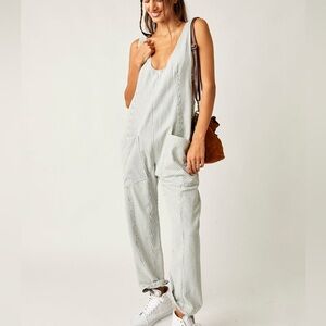 Free People High Roller Railroad Jumpsuit
